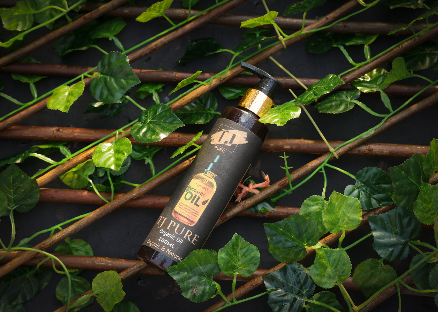 TJ PURE Organic Oil for Hair Growth and Fall Control
